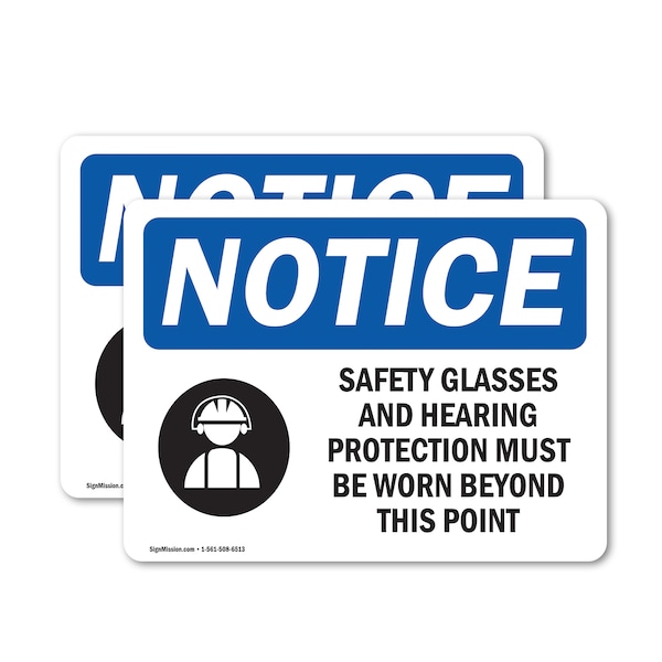 Signmission 3.5 in Height, 5 in Width, Vinyl Decal, Rectangle OS-2PACK-NS-D-35-L-18155 - main